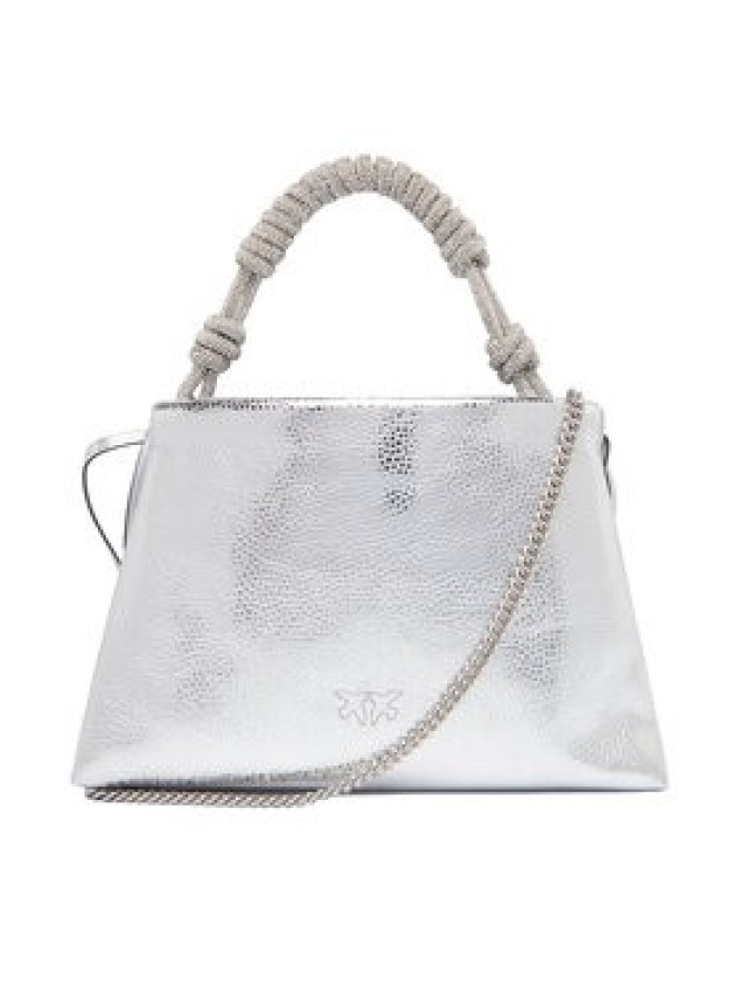 PINKO Torebka Mini Clutch+Manico SP Al 25-26 PLTT 105908 A2WD Srebrny