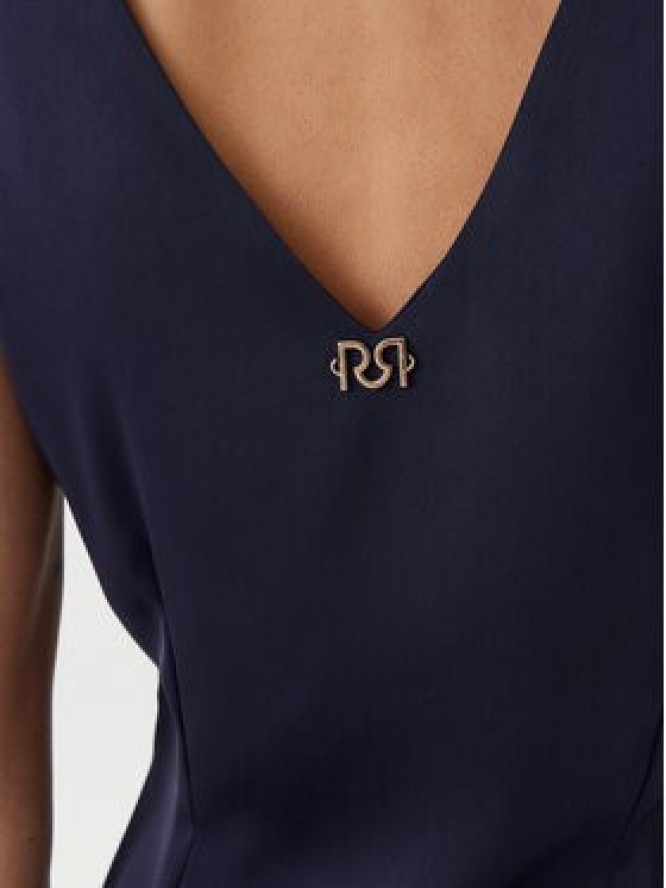 Rinascimento Sukienka koktajlowa CFC0122928003 Granatowy Regular Fit