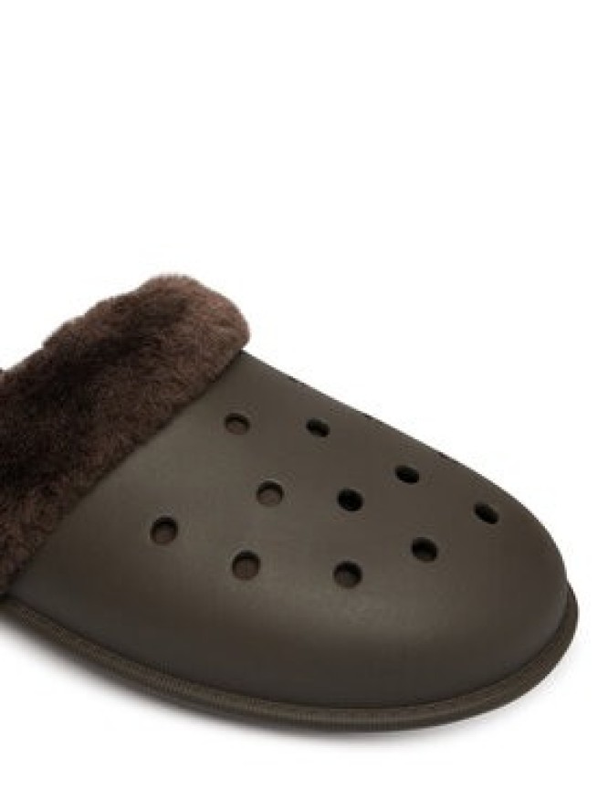 Crocs Kapcie Classic Fuzz Scuff 212143 Brązowy