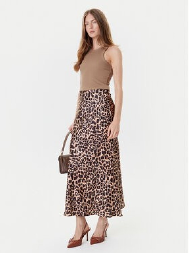Guess Spódnica midi W5YD55 WF1T2 Brązowy Regular Fit