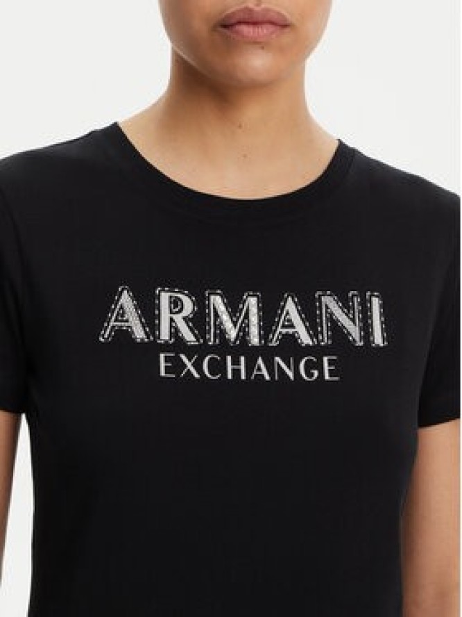 Armani Exchange T-Shirt XW000387 AF10354 UC001 Czarny Regular Fit