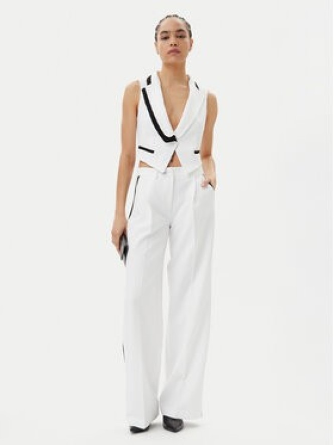 Maryley Kamizelka 25EB190/43BN Biały Regular Fit