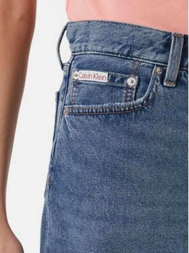 Calvin Klein Jeans Szorty jeansowe LV047F674G Niebieski Loose Fit