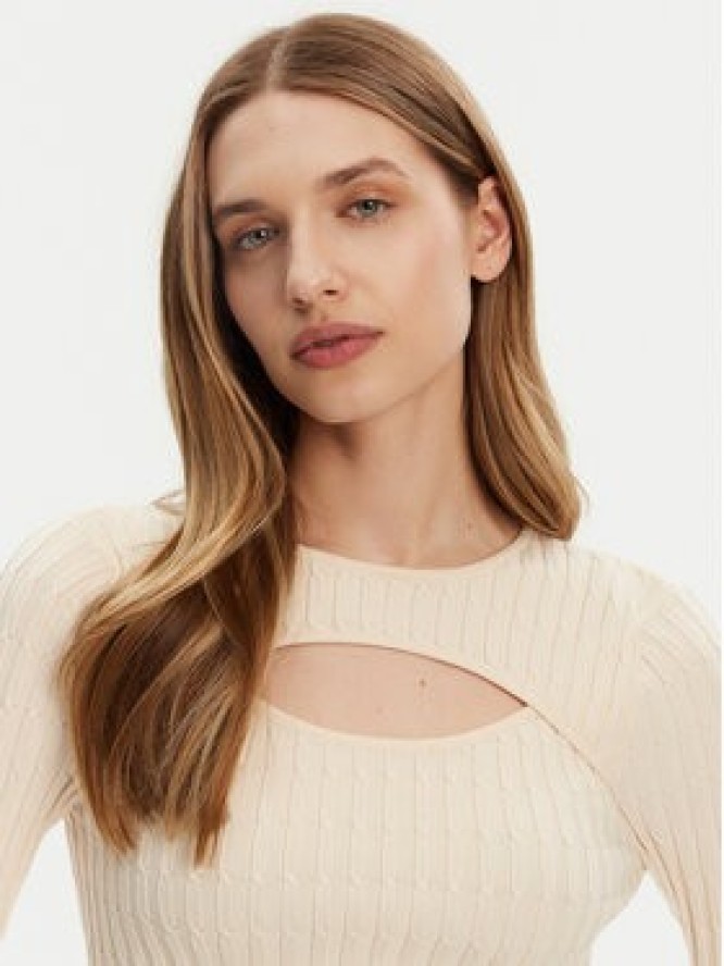 ONLY Sweter Meddi 15339582 Beżowy Cropped Fit