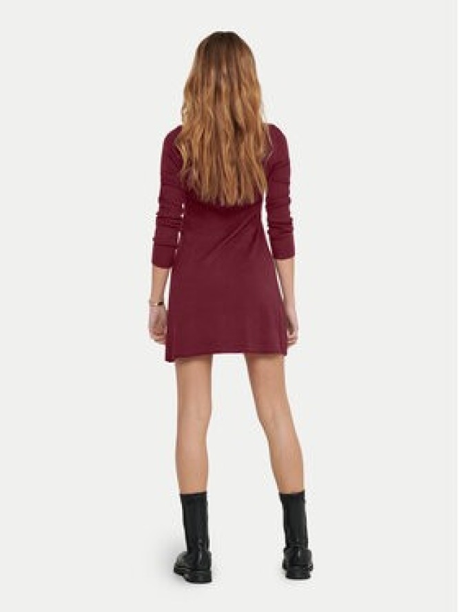 ONLY Sukienka dzianinowa Alma 15185761 Bordowy Regular Fit