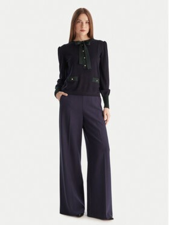 Luisa Spagnoli Sweter Maluma 100211 Granatowy Regular Fit