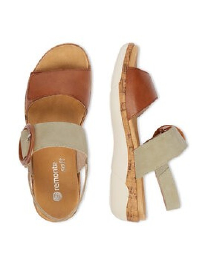 Remonte Sandały CEO-R6853-24 Zielony