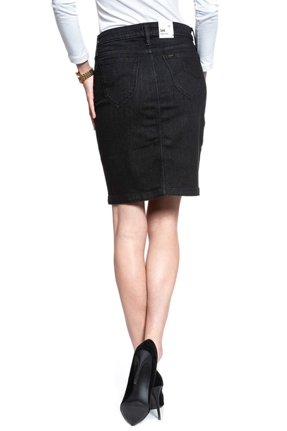 SPÓDNICA JEANSOWA LEE PENCIL SKIRT BLACK ORRICK L38GDWJN 112108169