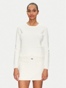 Morgan Sweter 251-MPERLA Biały Regular Fit