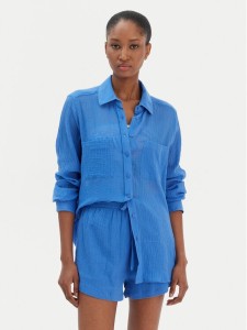 Seafolly Koszula Breeze 55428-TO Niebieski Regular Fit