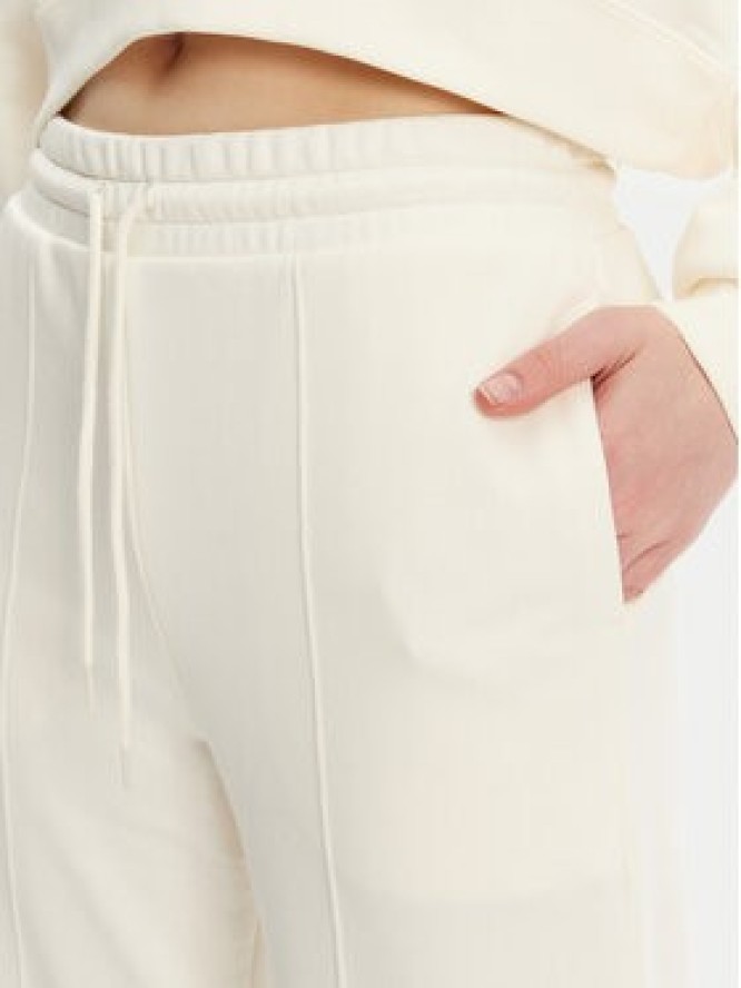 Converse Spodnie dresowe 10028418-A01 Écru Wide Leg