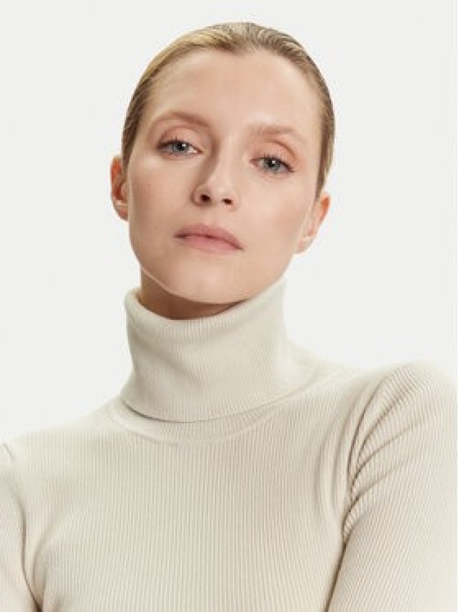 Calvin Klein Jeans Golf LV047D350G Beżowy Regular Fit