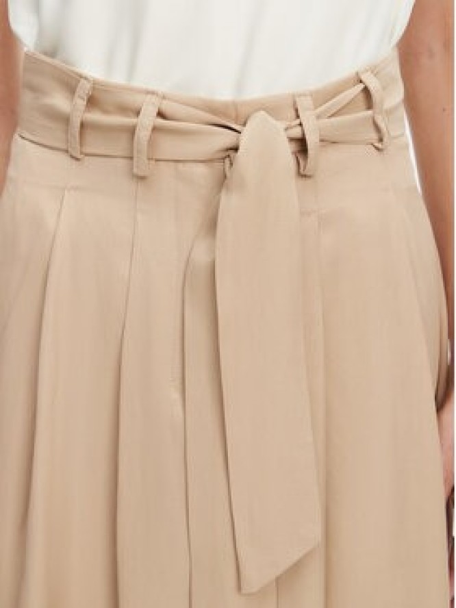 KAOS Spódnica midi RP1CO037 Beżowy Regular Fit