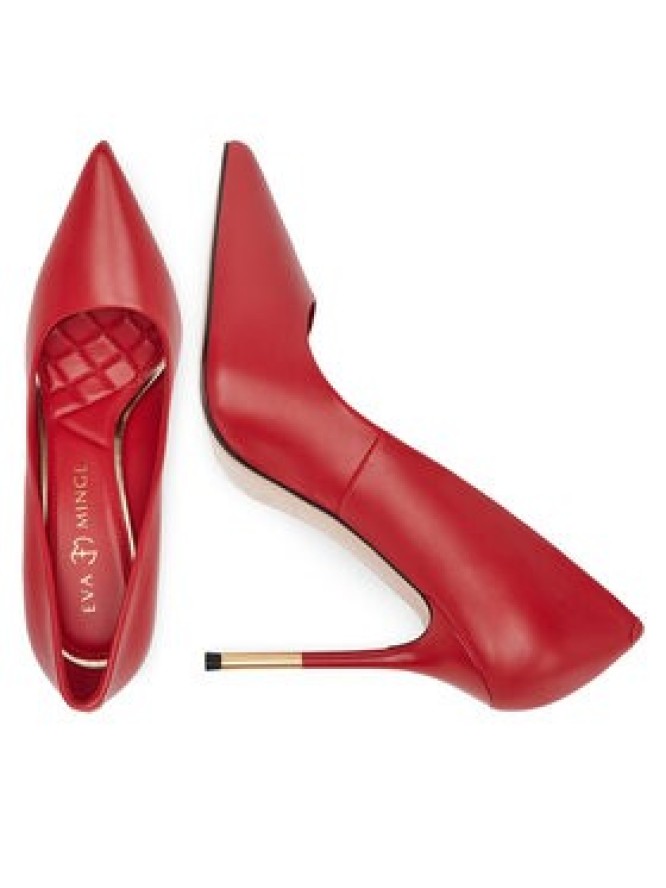 Eva Minge Czółenka THYME-LT934-35 Czerwony