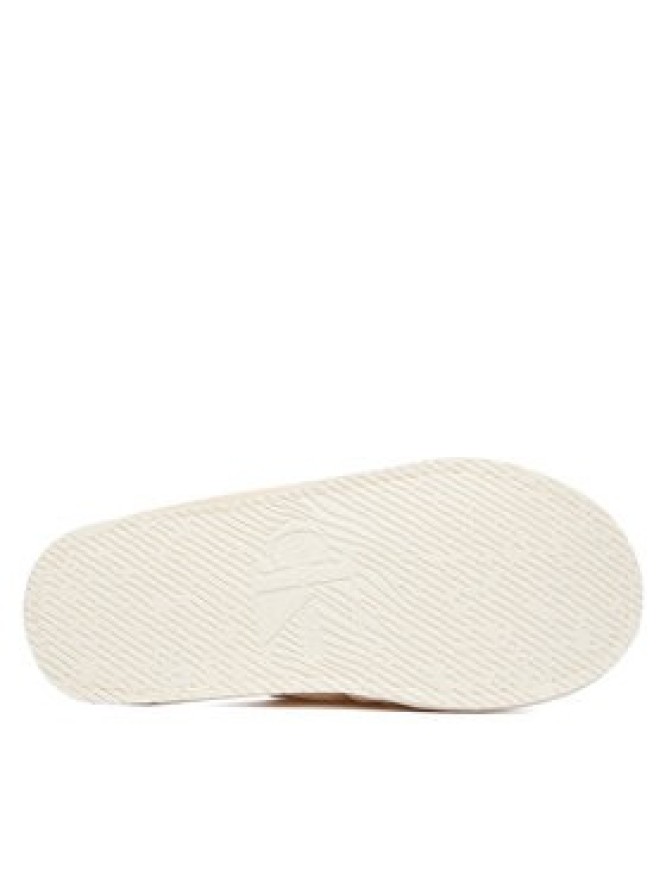 Calvin Klein Jeans Kapcie Slipper Satin Moire YW0YW02053 Écru