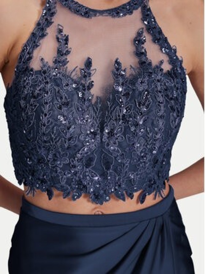 Hey Kyla Sukienka wieczorowa 5AI066HK Granatowy Slim Fit