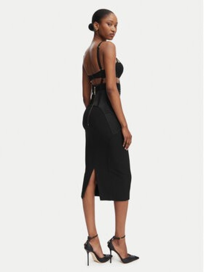 Elisabetta Franchi Sukienka koktajlowa AB-881-62E2-V660 Czarny Slim Fit