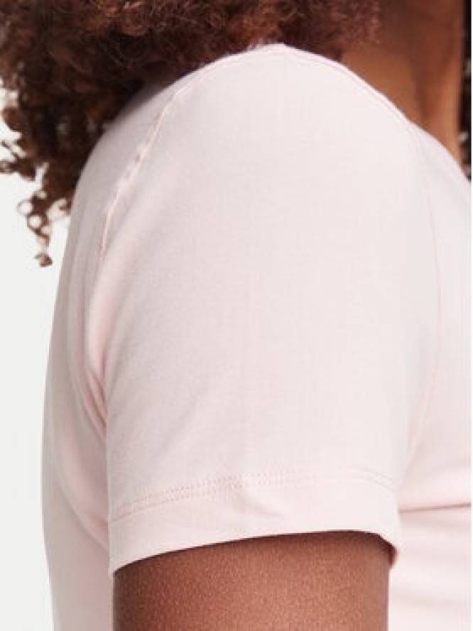Guess T-Shirt W6YI21 K4337 Różowy Slim Fit