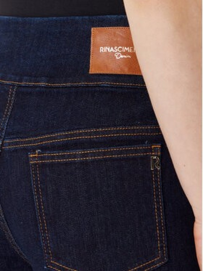 Rinascimento Jeansy CFC0124932003 Granatowy Wide Leg