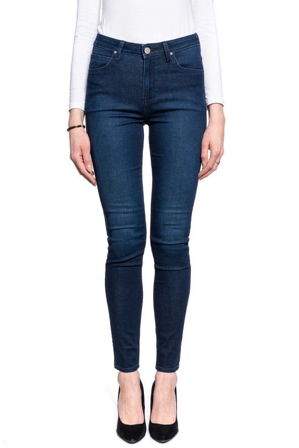 LEE SCARLETT HIGH DAMSKIE SPODNIE JEANSOWE CLEAN WHEATON L626RKEX 112140401