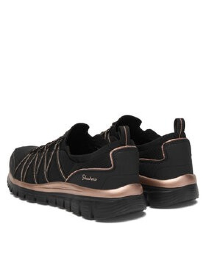Skechers Sneakersy Graceful 100888/BKRG Czarny