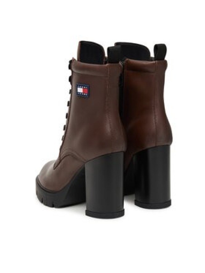 Tommy Jeans Trzewiki Tjw Lace Up EN0EN02832 Brązowy