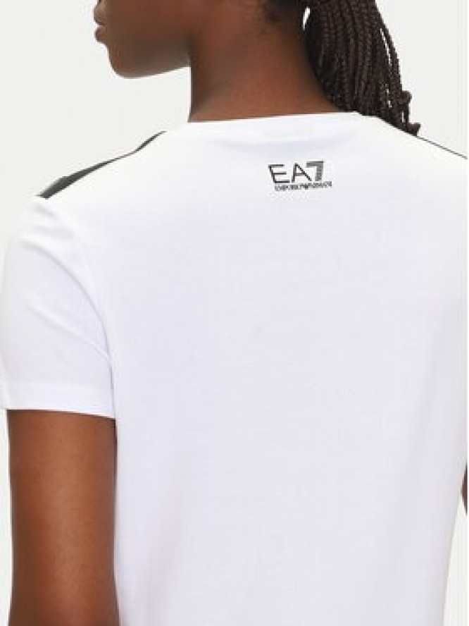 EA7 Emporio Armani T-Shirt 7W000497 AF14880 U0002 Biały Regular Fit
