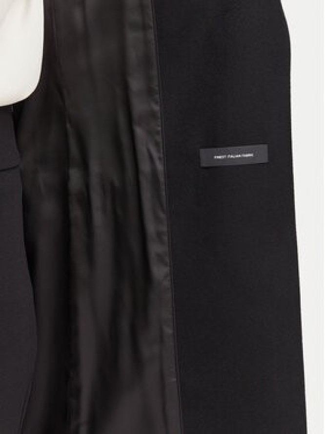 BOSS Płaszcz wełniany 50574982 Czarny Regular Fit