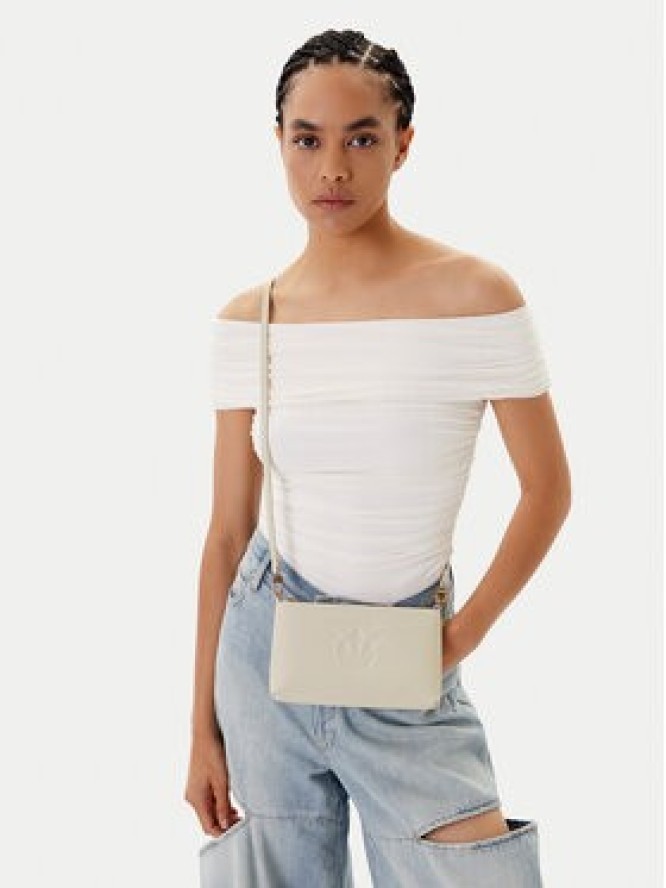 PINKO Torebka Flat Horizontal Mini PE 25 PCPL 104277 A2AN Biały