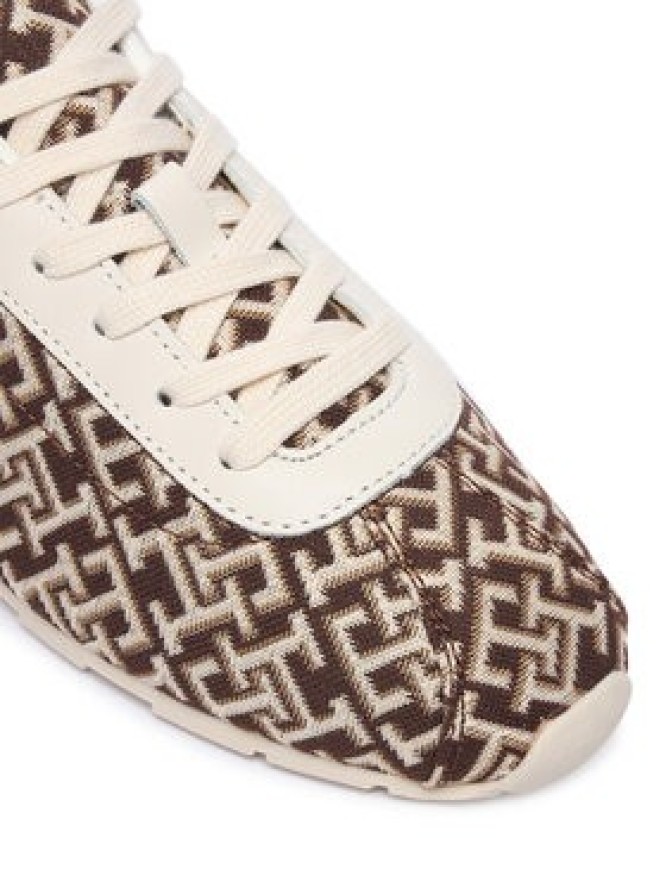 Tommy Hilfiger Sneakersy Bella Monogram Sneaker FW0FW09523 Brązowy