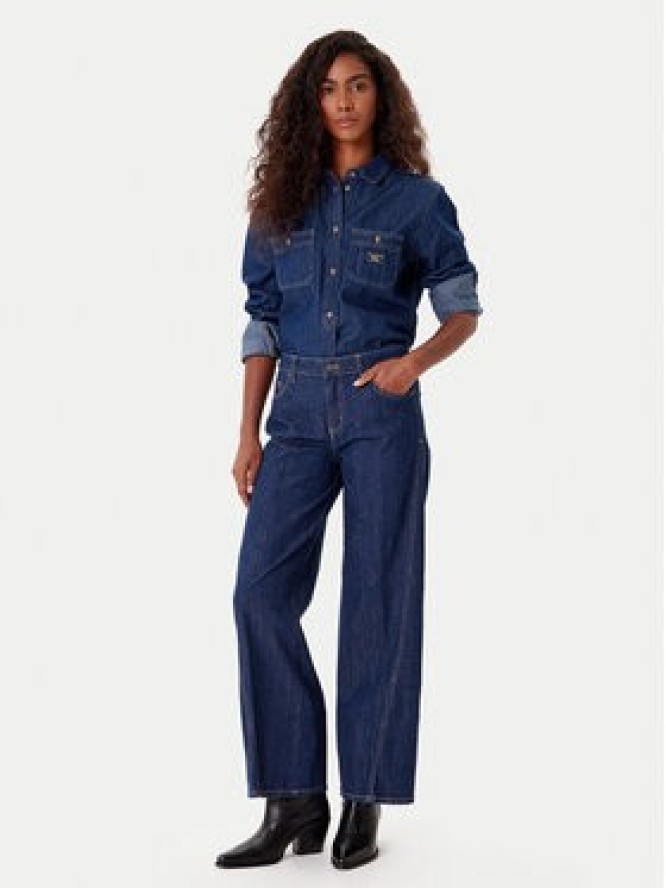 Guess Jeans Jeansy W5BA2T D002A Niebieski Wide Leg