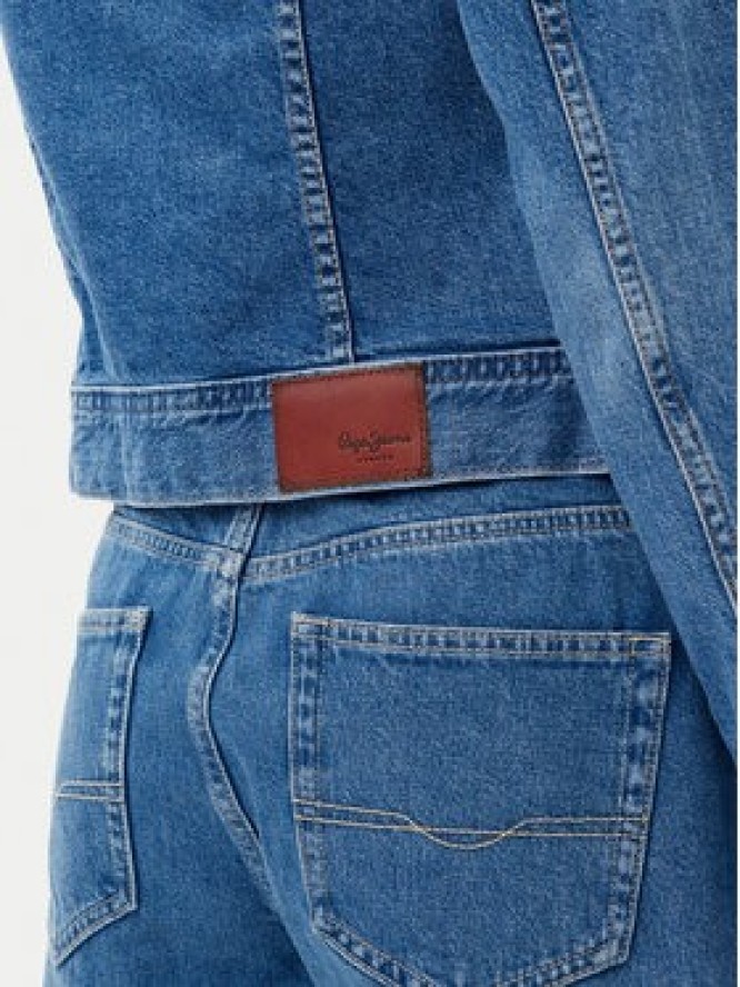 Pepe Jeans Kurtka jeansowa PL402430 Niebieski Slim Fit