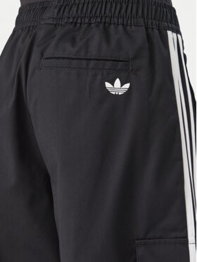 adidas Spodnie dresowe Firebird Adilenium Twill 3S Cargo Trousers KQ6428 Czarny Relaxed Fit