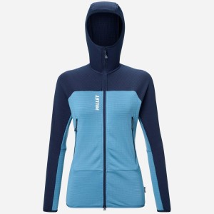 Bluza turystyczna damska Millet Fusion Grid Hoodie active fit Polartec PowerGrid