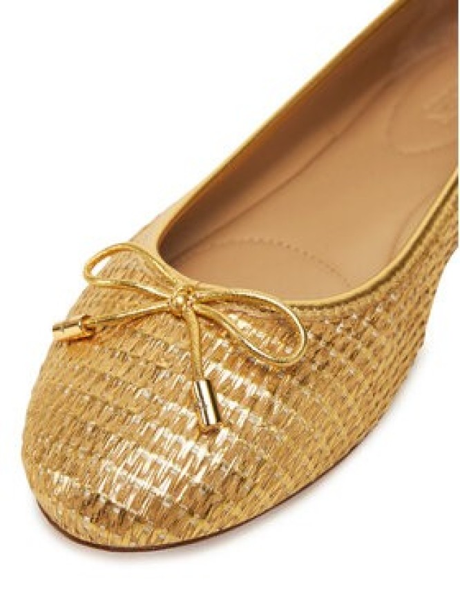 LAUREN RALPH LAUREN Baleriny 802956767001 Złoty