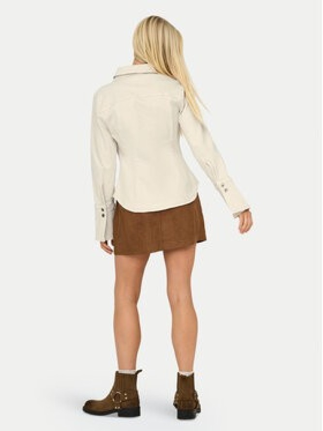 ONLY Koszula jeansowa Perla 15359156 Beżowy Slim Fit