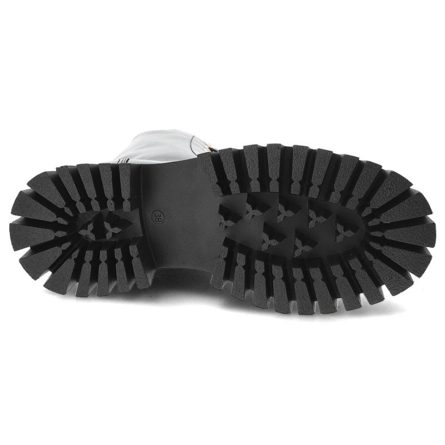 Czarne Botki Chebello Modne Obuwie Damskie Ze Skóry Naturalnej