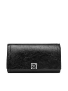 Calvin Klein Portfel Emblem Hw Long Bifold LV04F1316G Czarny
