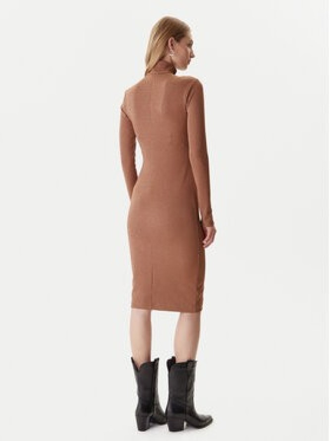 Just Cavalli Sukienka codzienna 79PAO905 J0251 Brązowy Slim Fit