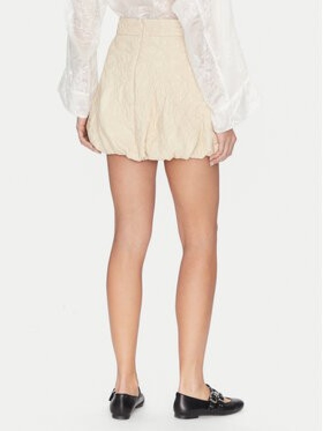 Munthe Spódnica skórzana Frauke 251121725105 Beżowy Regular Fit