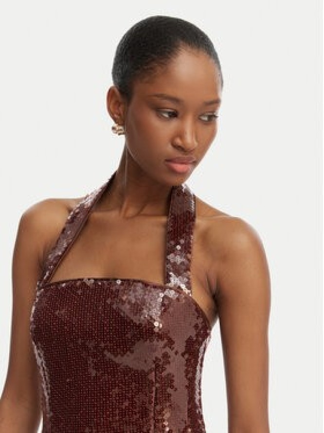 Bardot Sukienka koktajlowa Nevelle 59857DB2 Bordowy Slim Fit