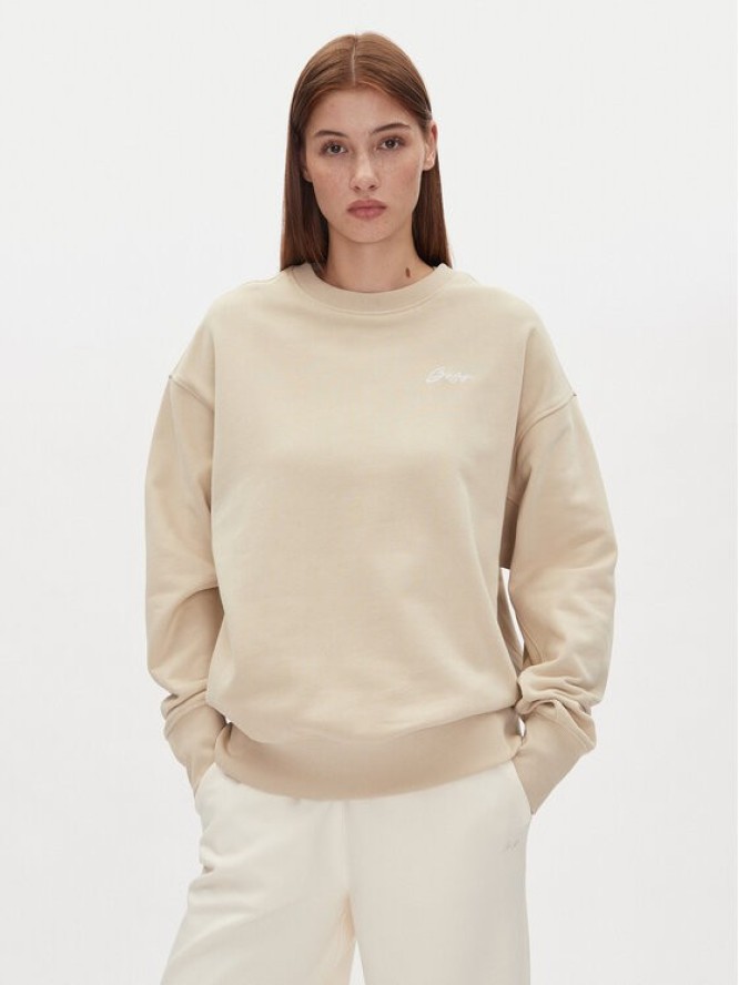 BOSS Bluza 50540266 Beżowy Regular Fit