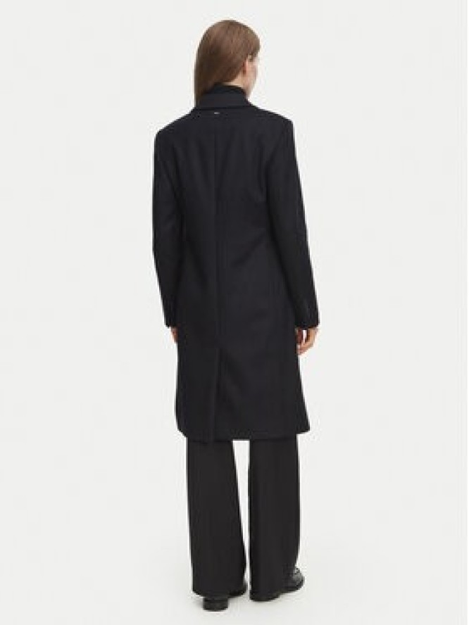 BOSS Płaszcz wełniany Classin1 50574982 Granatowy Regular Fit