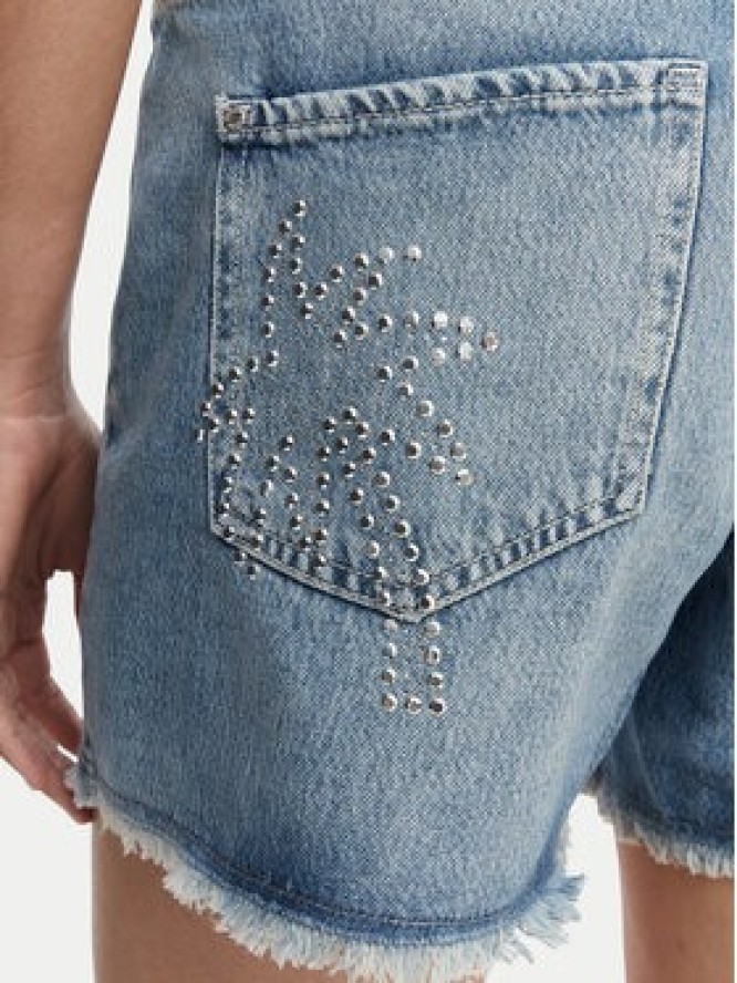 Guess Szorty jeansowe W6GD74 D0726 Niebieski Regular Fit