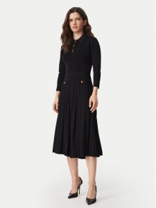 MICHAEL Michael Kors Sukienka dzianinowa MT683J3BFD Czarny Slim Fit