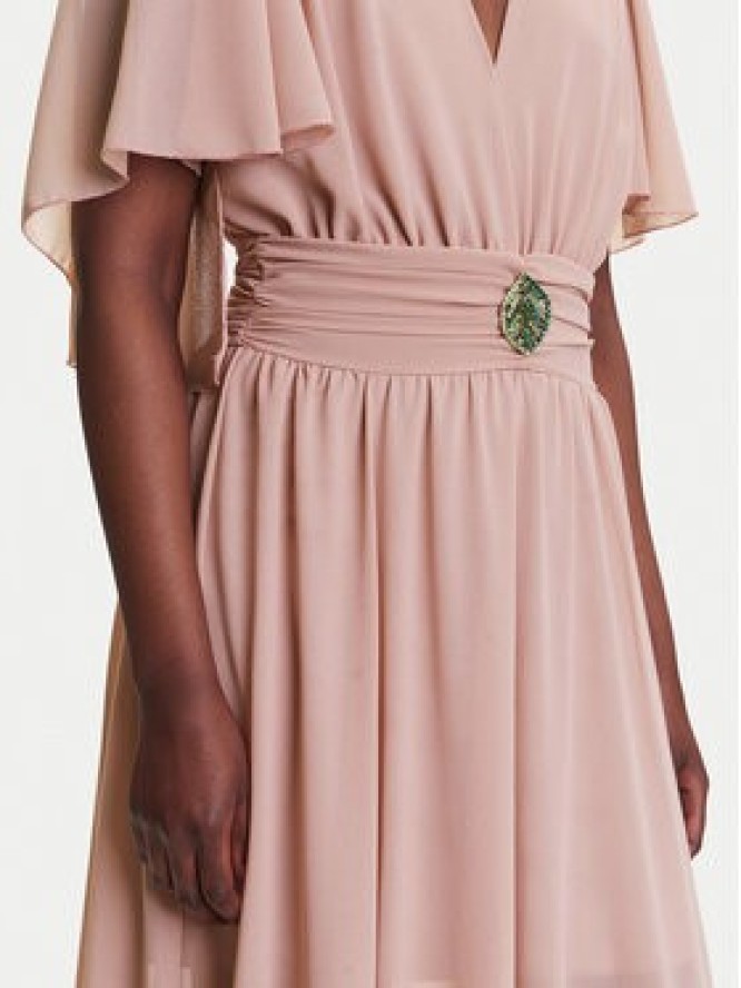 Fracomina Sukienka wieczorowa FQ25SD3011W41201 Różowy Regular Fit