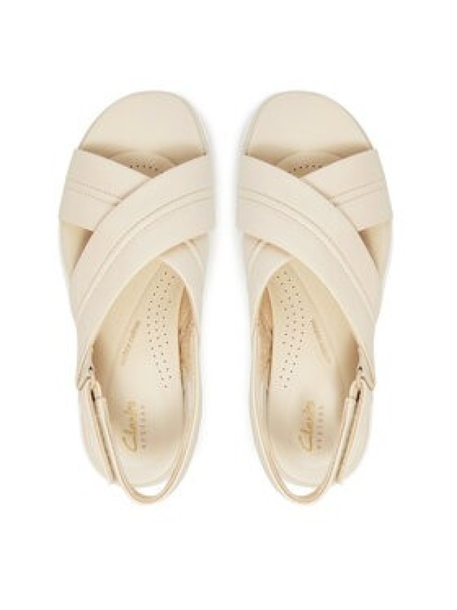 Clarks Sandały Tuscan Cross 26181470 Écru
