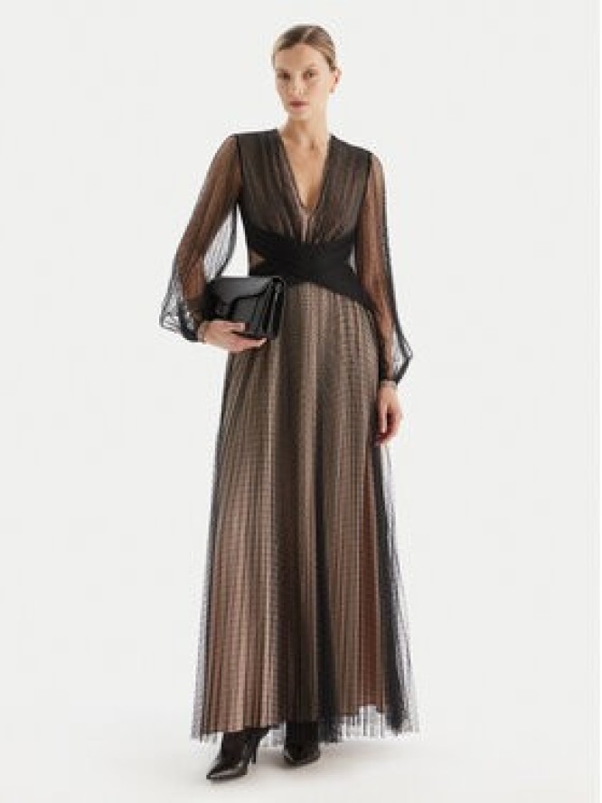 TWINSET Sukienka wieczorowa 252TT2021 Czarny Regular Fit