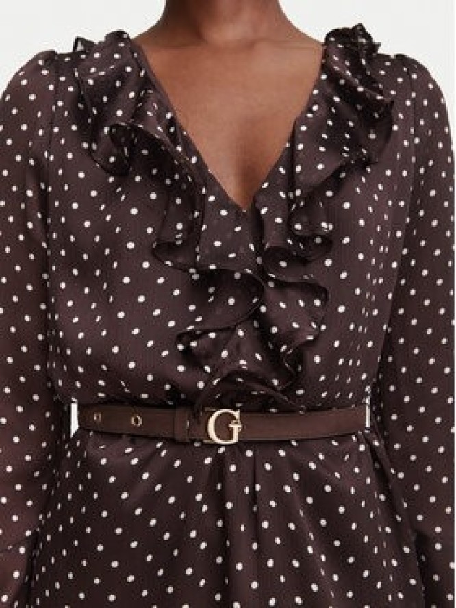 Guess Sukienka codzienna W6YK35 W2959 Brązowy Regular Fit