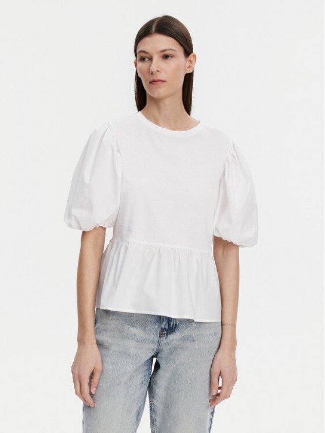 Liu Jo Bluzka WA5389 J6308 Biały Relaxed Fit